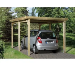 Weka Flachdach-Einzelcarport 617