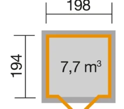 Weka Gartenhaus 321