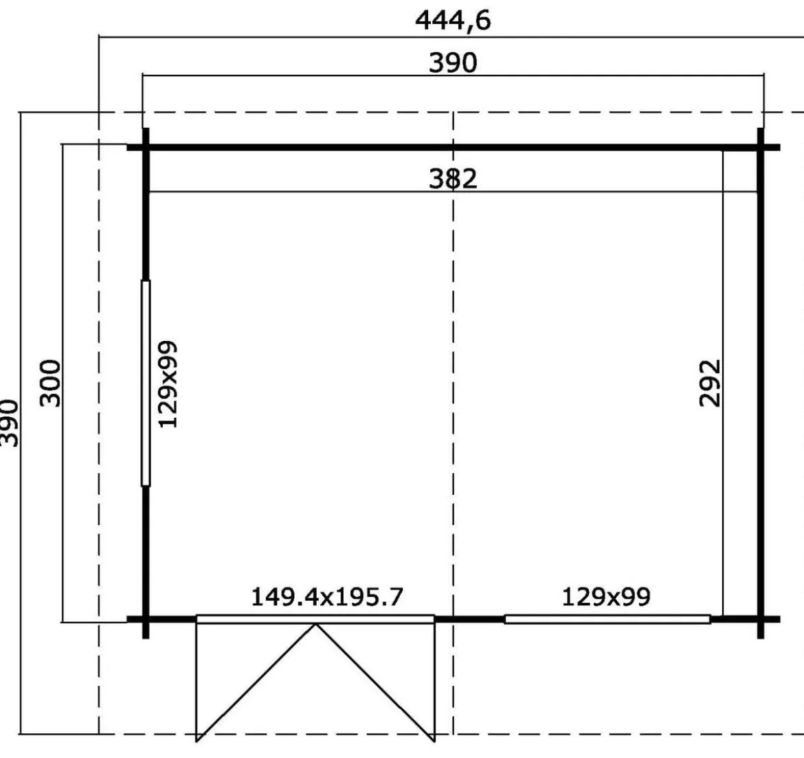 Weka Gartenhaus 401