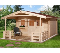Weka Gartenhaus 111 B mit Vordach + Terrasse