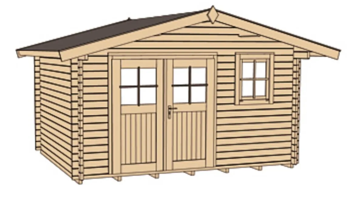 Weka Gartenhaus 111, ca. B460/H266/T374 cm
