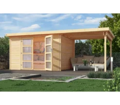Weka Gartenhaus 321 + 230 cm Anbau