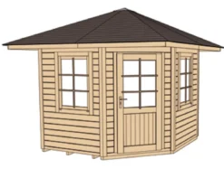 Weka Gartenhaus 149 5-Eck Gr. 1, ca. B318/H276/T318 cm