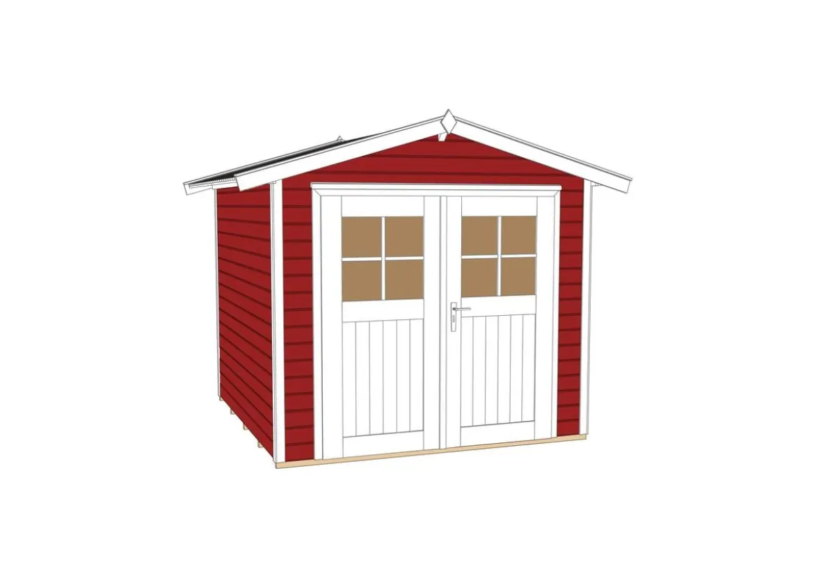 Weka Gartenhaus 224 Gr. 1, ca. B260/H238/T233 cm