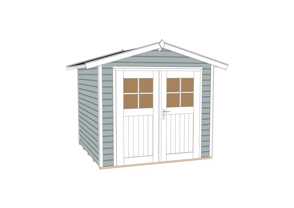 Weka Gartenhaus 224 Gr. 1, ca. B260/H238/T233 cm