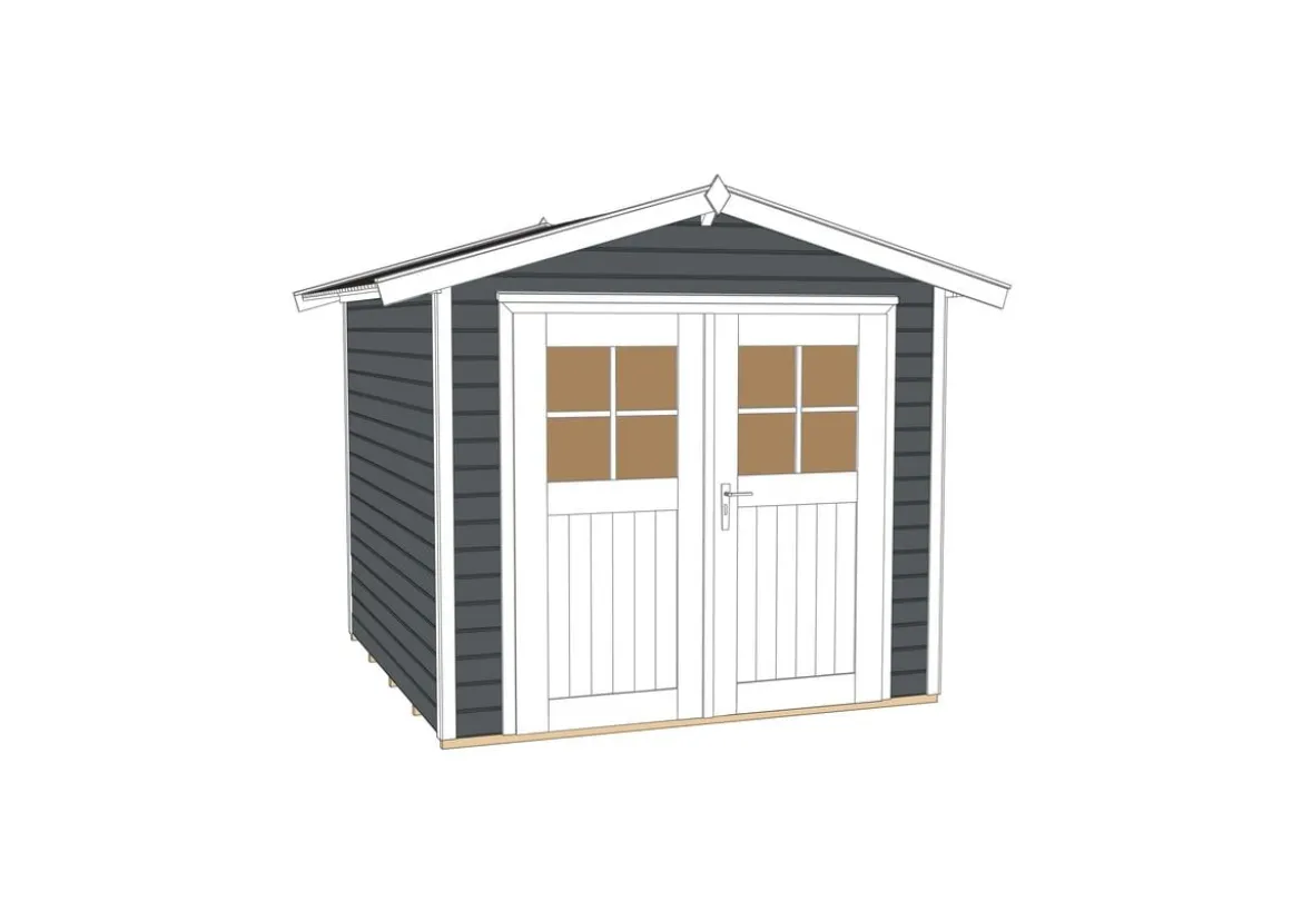 Weka Gartenhaus 224 Gr. 1, ca. B260/H238/T233 cm