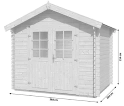 Weka Gartenhaus 209 Gr. 2, ca. B288/H254/T284 cm