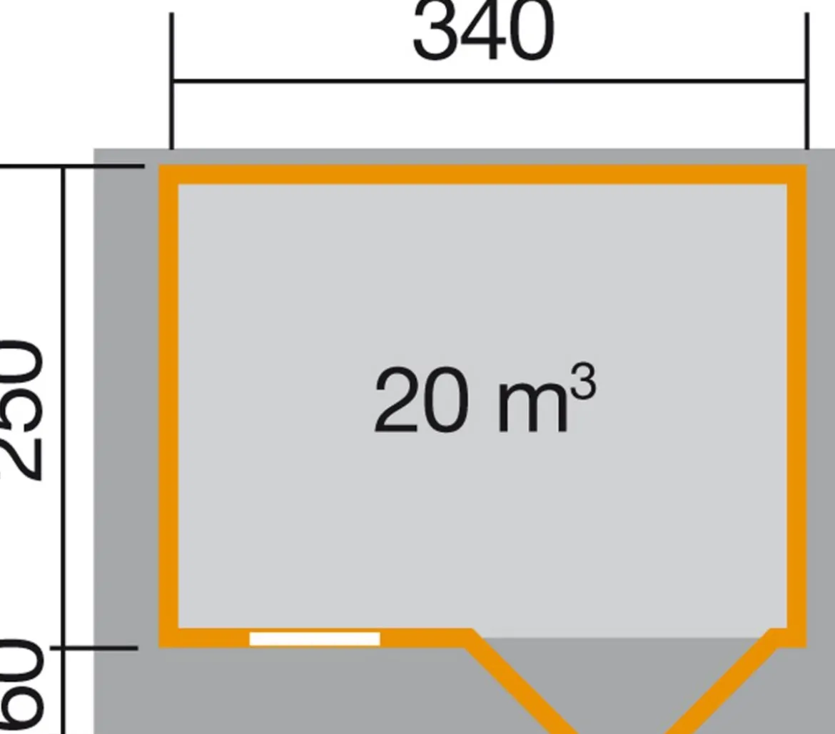Weka Gartenhaus 109 Gr. 1, ca. B420/H266/T324 cm