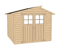 Weka Gartenhaus 323 Gr.1, ca. B225/H221/T171 cm