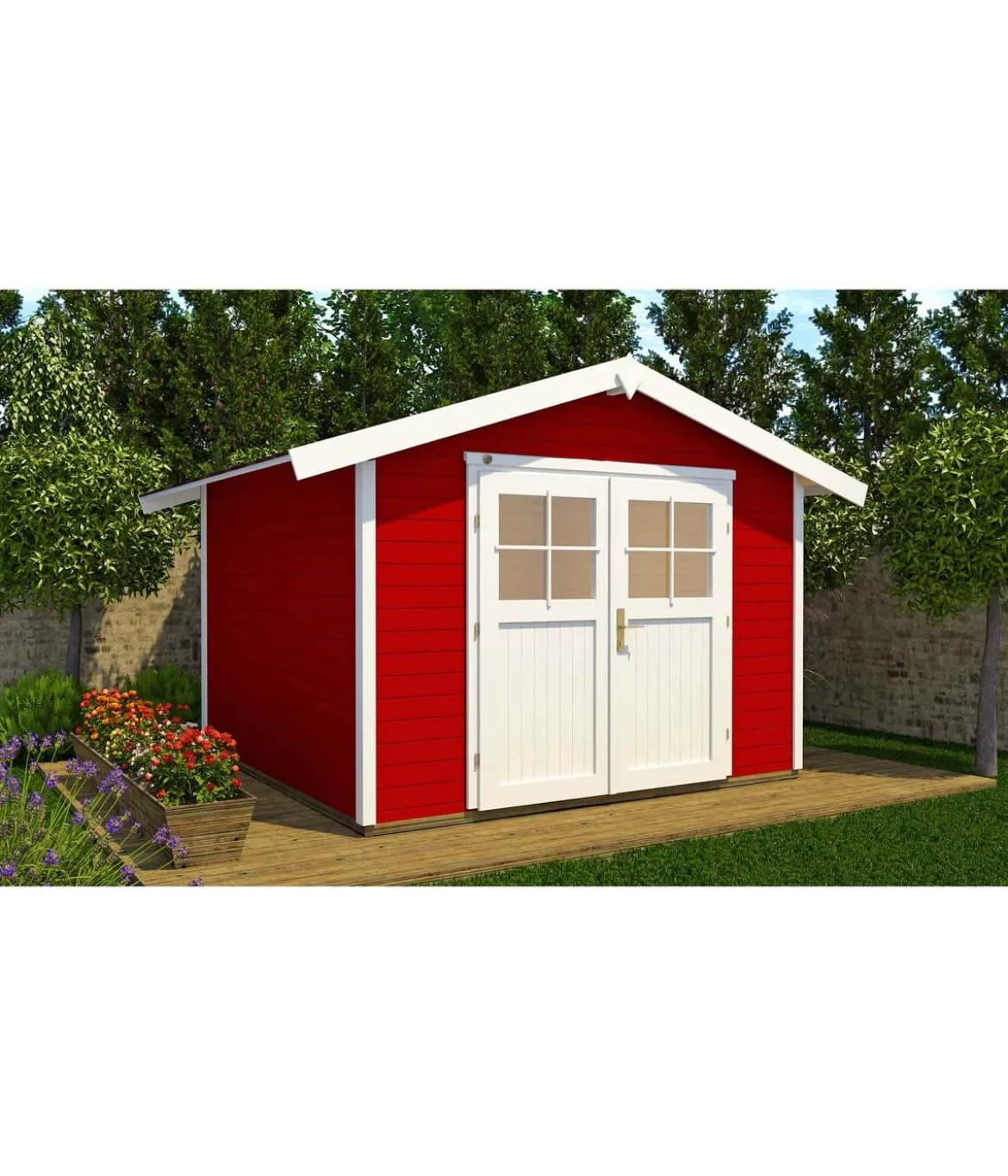 Weka Gartenhaus 122 Gr. 3, ca. B380/H253/T239 cm
