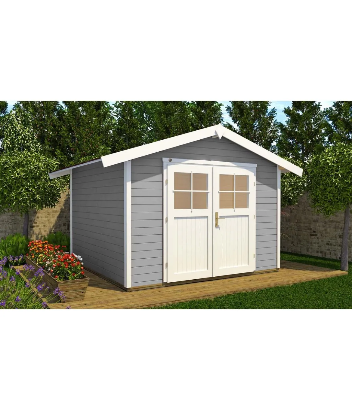 Weka Gartenhaus 122 Gr. 3, ca. B380/H253/T239 cm