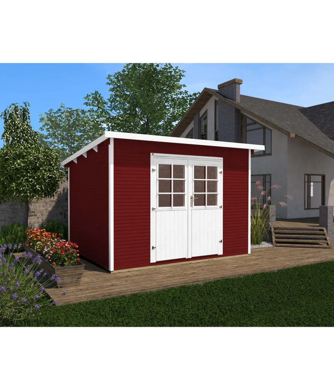 Weka Gartenhaus 219 Gr. 3, ca. B319/H218/T334 cm