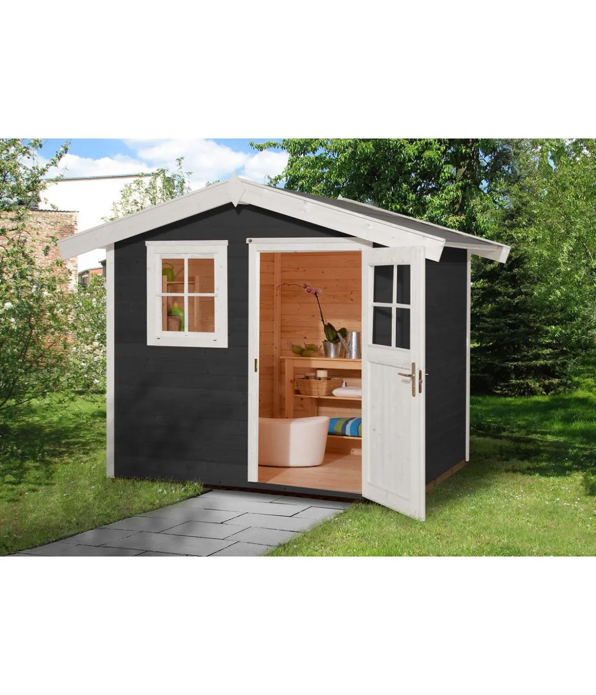 Weka Gartenhaus 123 Gr.2, ca. B306/H242/T274 cm