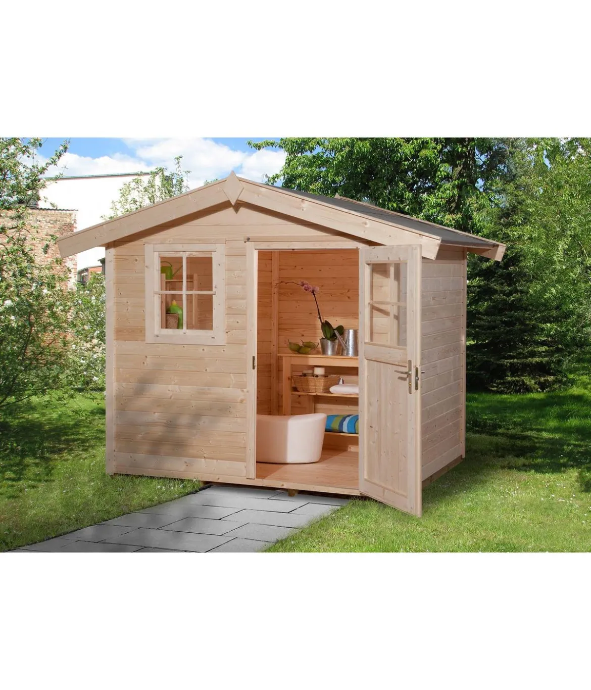 Weka Gartenhaus 123 Gr.2, ca. B306/H242/T274 cm