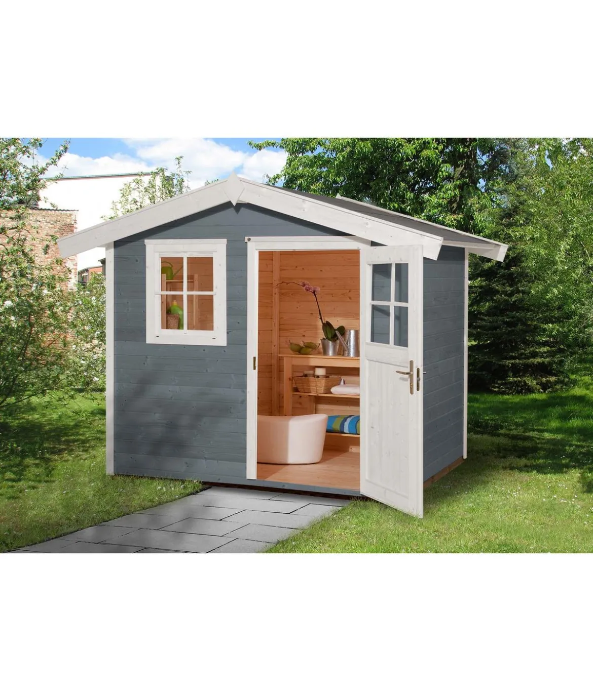 Weka Gartenhaus 123 Gr. 4, ca. B380/H253/T274 cm