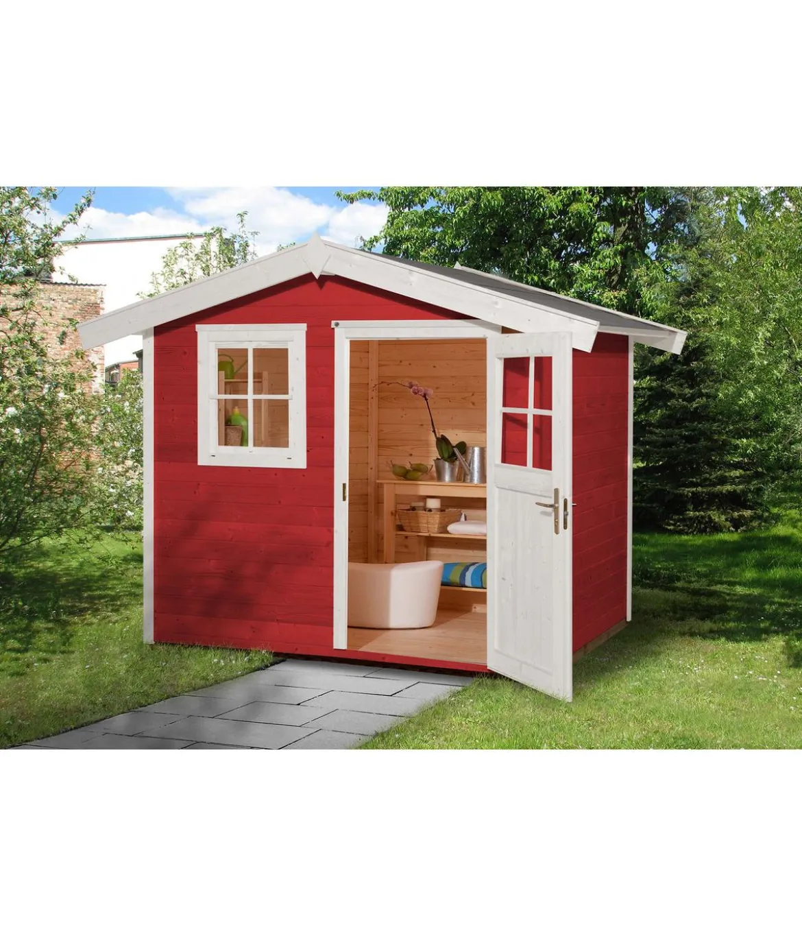 Weka Gartenhaus 123 Gr. 4, ca. B380/H253/T274 cm