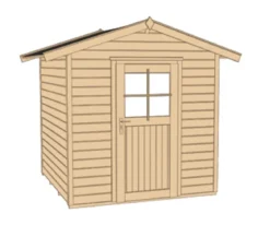 Weka Gartenhaus 223 Gr.1, ca. B260/H238/T178 cm