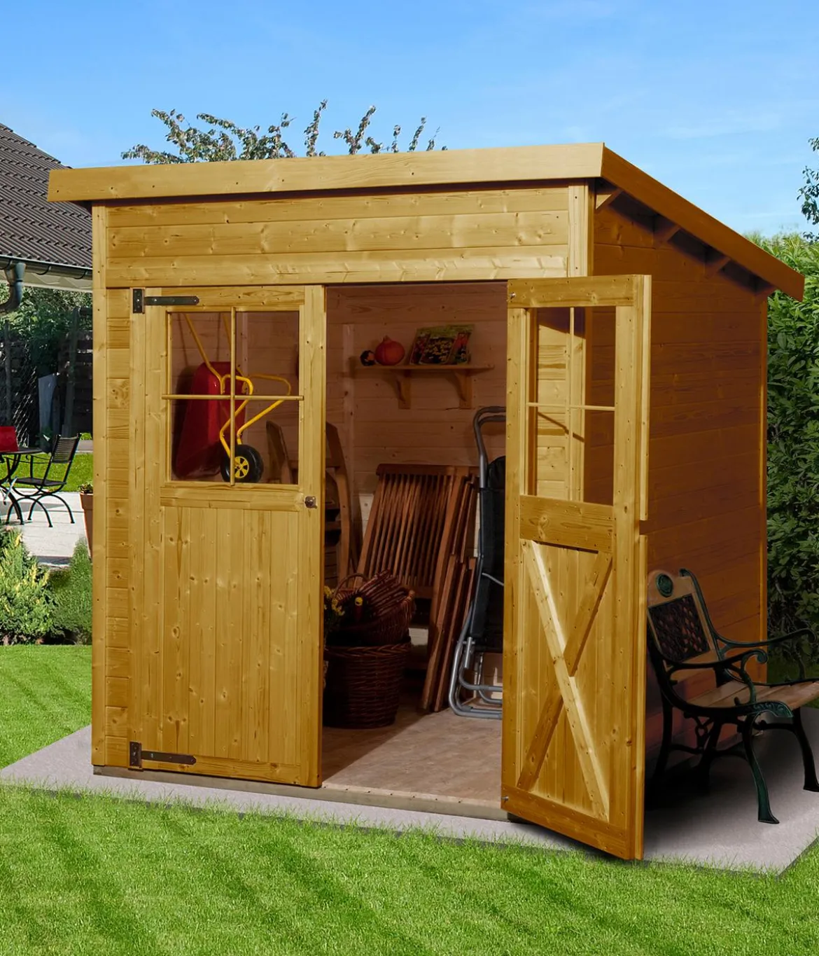 Weka Gartenhaus 325 Gr. 2, ca. B200/H225/T241 cm