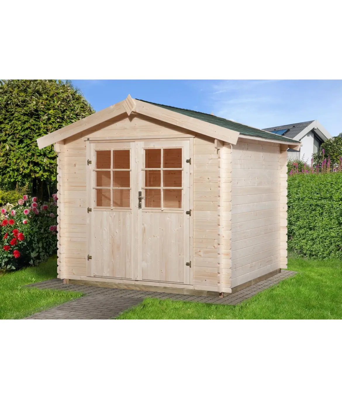 Weka Gartenhaus 209 Gr. 1,5, ca. B288/H254/T234 cm