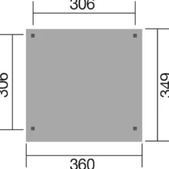 Weka Gartenlaube 657 Gr. 2, ca. B349/H230/T360 cm