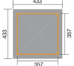 Weka Gartenoase 651 A Gr. 1, ca. B433/H314/T433 cm