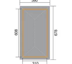 Weka Gartenoase 651 B Gr. 2, ca. B678/H306/T380 cm