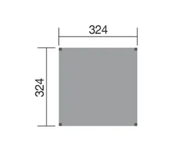 Weka Gartenoase 235, ca. B324/H242/T324 cm