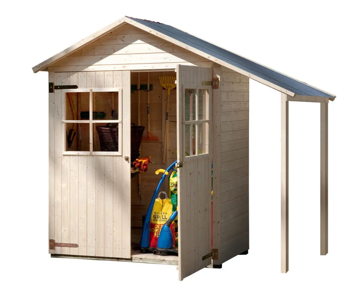 Weka Garten- und Terrassenschrank 357 A inkl. Schleppdach, ca. B270/H216/T105 cm