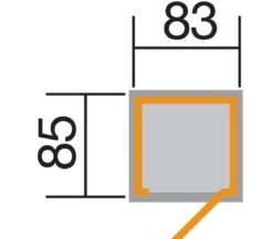 Weka Garten- und Terrassenschrank 351, ca. B108/H196/T105 cm
