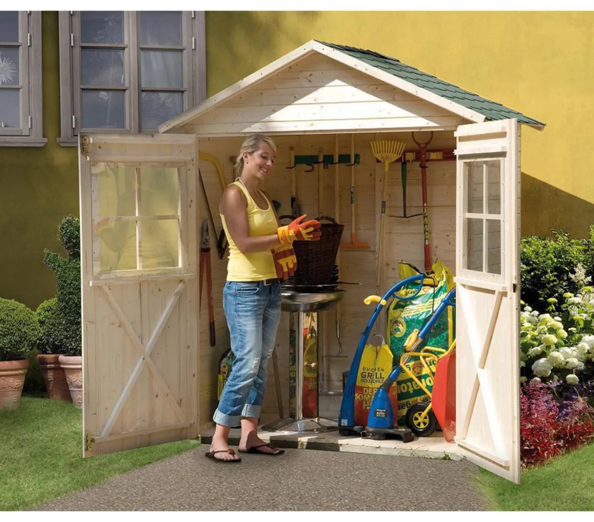 Weka Garten- und Terrassenschrank 357, ca. B185/H216/T105 cm