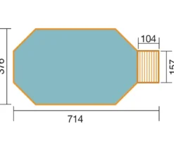 Weka Massivholzpool 594 Gr. 1