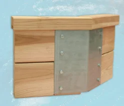 Weka Massivholzpool 595 Gr. 2, ca. B650/H201/T490 cm, Folie Sand