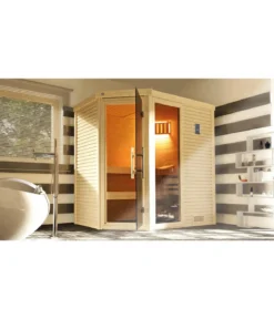 Weka Sauna Cubilis mit Glastür und Fenster