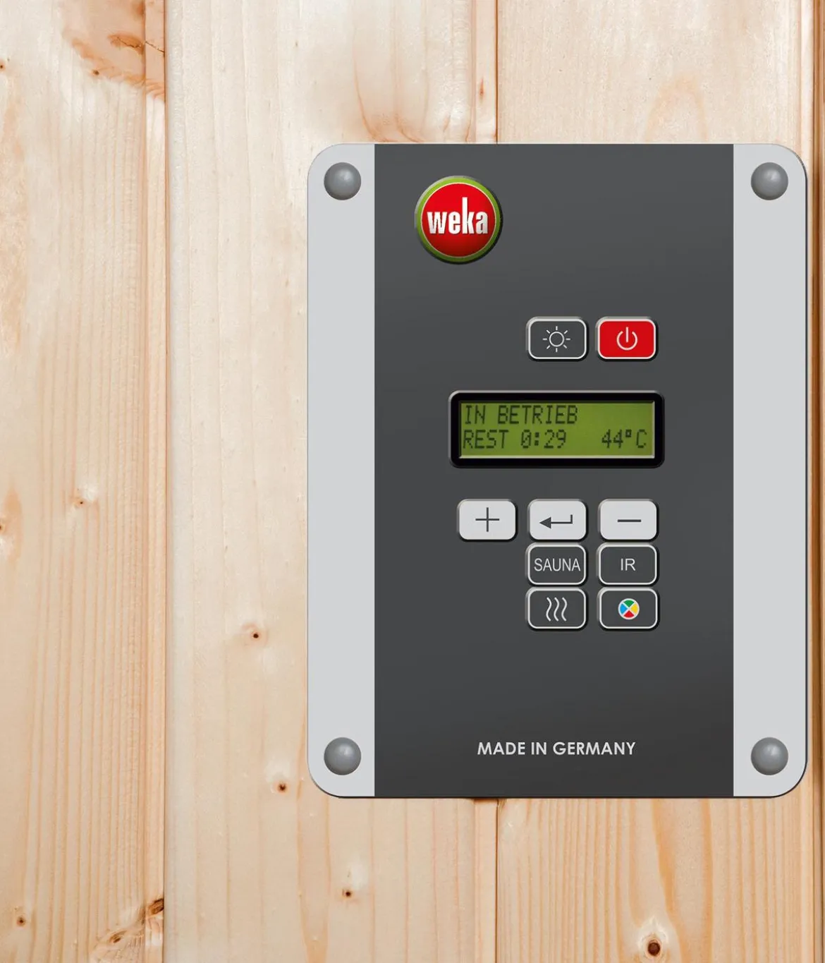 Weka Sauna Kemi Panorama inkl. Ofen, ca. B162/H200/T193 cm