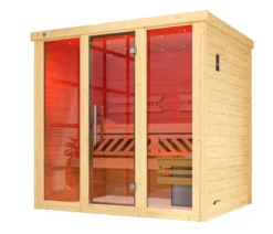 Weka Sauna Kemi Panorama mit Glastür, inkl. Ofen