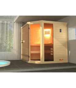 Weka Sauna Laukkala mit Glastür und Fenster