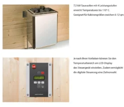 Weka Saunaofen-Set 3, 3-teilig