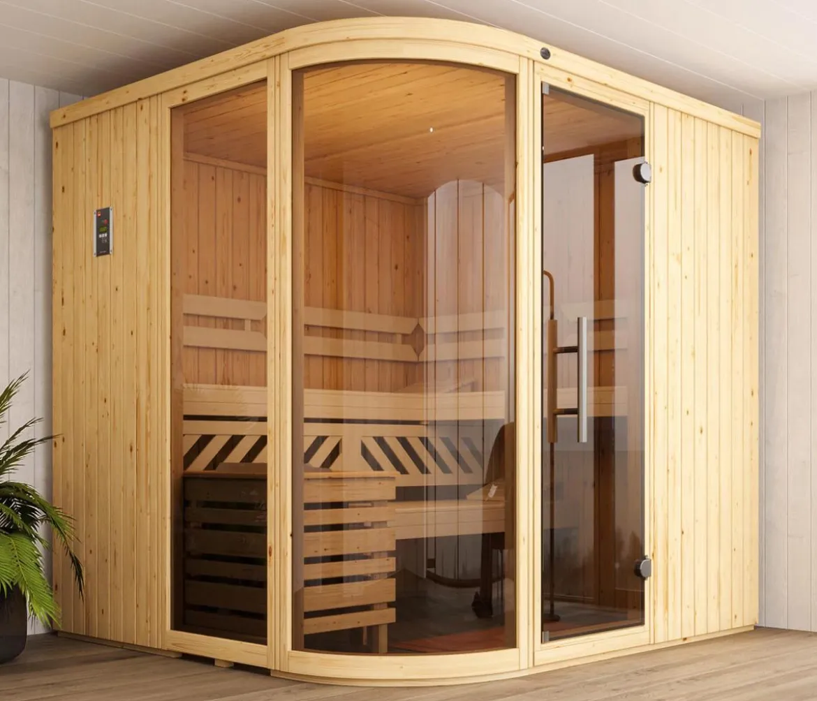 Weka Sauna Sara mit Glastür und Fenster, inkl. Ofen