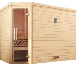 Weka Sauna Turku mit Glastür, ca. B248/H205/T198 cm