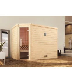 Weka Sauna Turku mit Glastür, ca. B248/H205/T198 cm