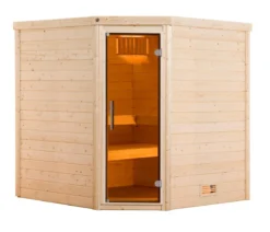 Weka Sauna Turku mit Glastür inkl. Ofen, ca. B195/H205/T178 cm