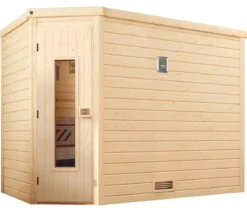 Weka Sauna Turku mit Holztür, ca. B248/H205/T198 cm
