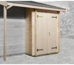 Weka Schleppdach und Anbauschrank Gr. 2, ca. B85/H210/T330 cm