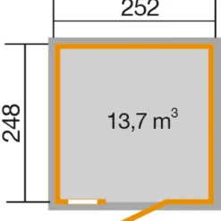 Weka Schwedenhaus 410 Gr. 1