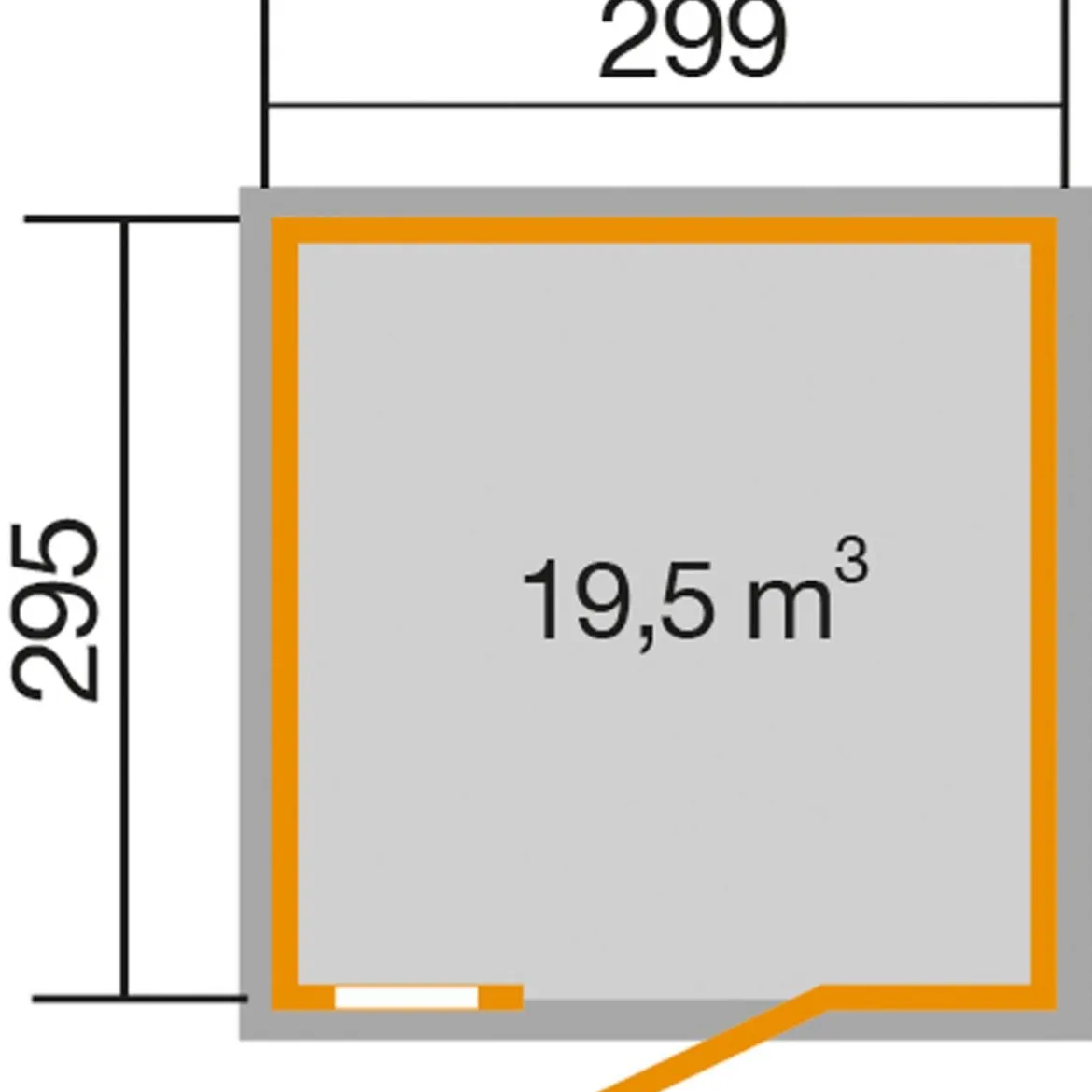 Weka Schwedenhaus 410 Gr. 2, ca. B368/H277/T342 cm