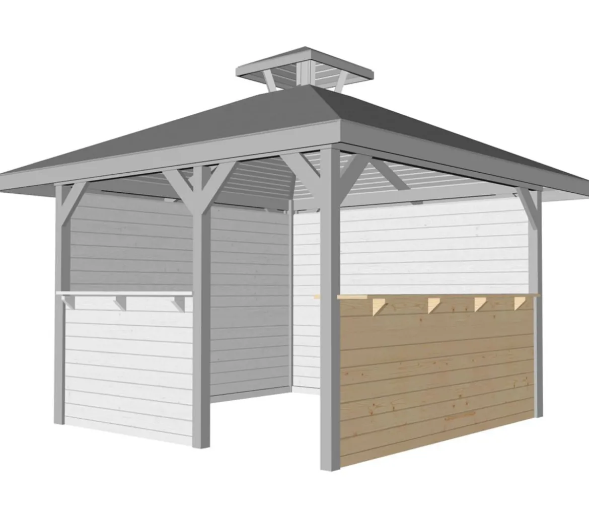 Weka Tresenwand, für Gartenoase 651 Gr. 2