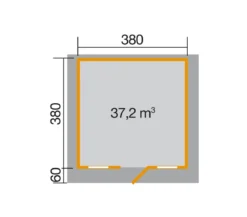 Weka Weekendhaus 138 Gr. 2, ca. B450/H296/T454 cm