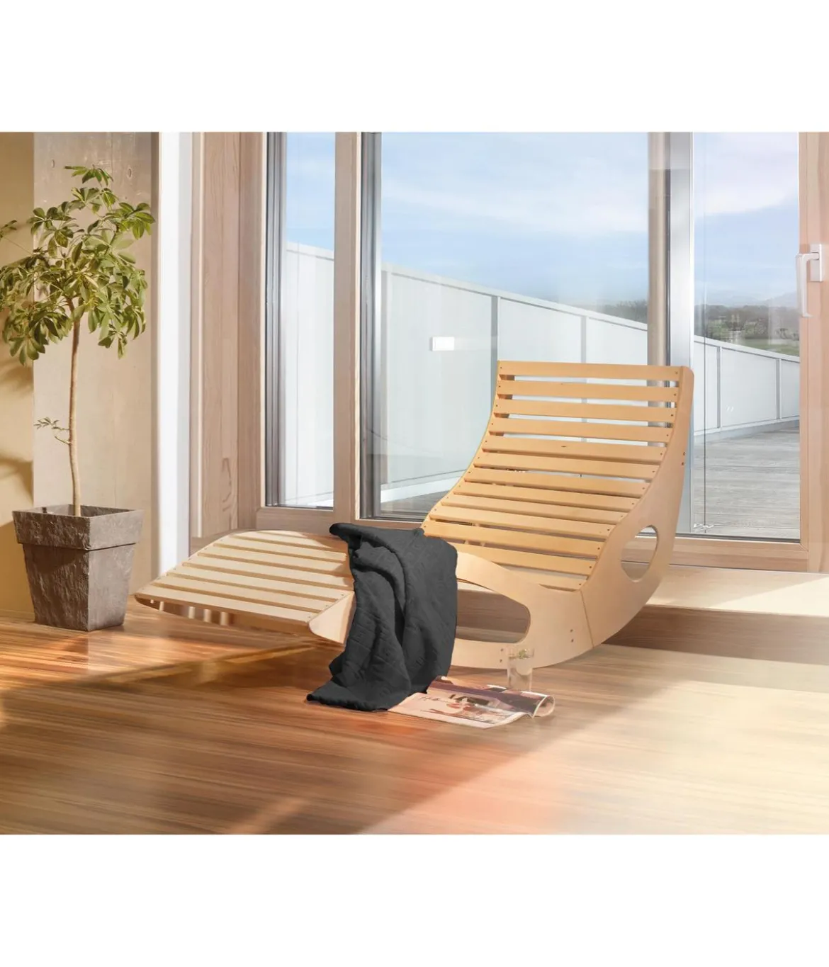 Weka Wellnessliege inkl. Saunatuch