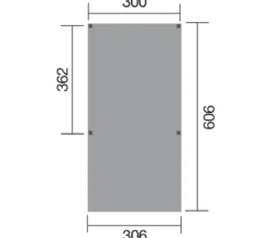 Weka Y-Carport, ca. B306/H250/T606 cm