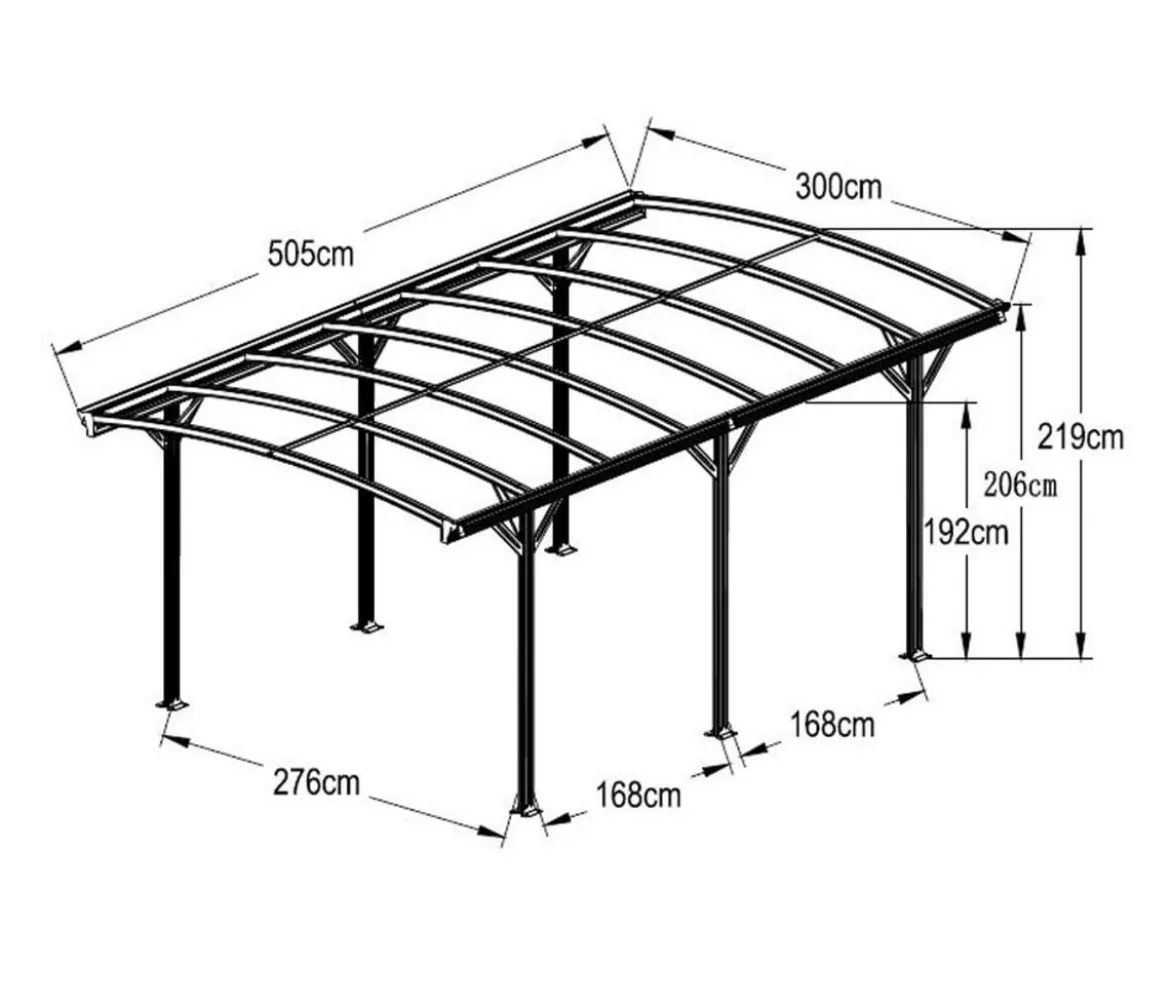 Westmann Aluminium-Carport Bergen